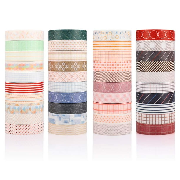 Accmor 40 Rolls Washi Tape Set Gift Wrapping,DIY Decor and Craft Supplies Planners Bullet Journals Decorative Washi Masking Tape for Scrapbooking Accmor 40 Rolls Washi Tape Set Gift Wrapping,DIY Decor and Craft Supplies Planners Bullet Journals Decorative Washi Masking Tape for Scrapbooking